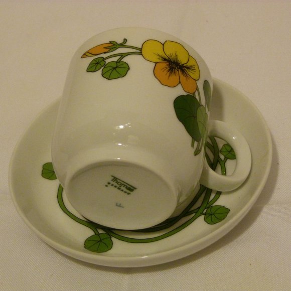 Thomas Rosenthal Cup and Saucer Set Made in Germany Scandic Nasturtium Pattern - Picture 3 of 8